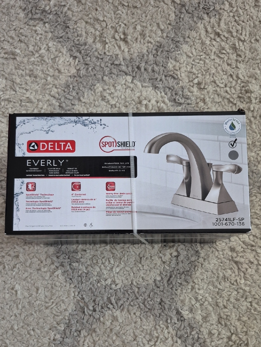 Delta Everly Faucet in Brushed Nickel and Silver Finish